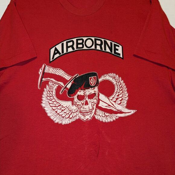1980s Airborne Rangers Army t shirt - Picture 3 of 7